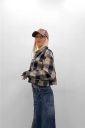 camicia crop flanellata sarah